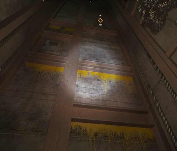 "Yellow paint in Dying light. Fully described in the following figcaption"